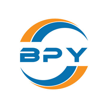 BPY letter logo design on a white background or Monogram logo design for business.
