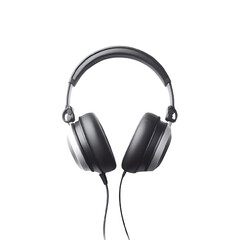 Isolated headphone cutout object on transparent background, PNG file