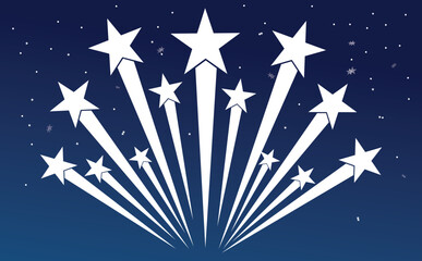 stars vector set. Abstract shooting star. black shooting star with an elegant star trail on a white background. © KD Vector Studio