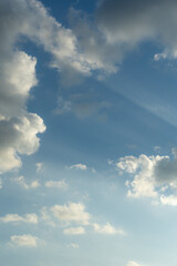 blue sky with clouds