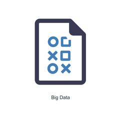 Fototapeta premium Big Data and technology icon concept