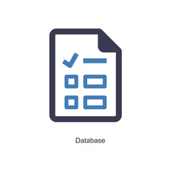 Database and Big data icon concept