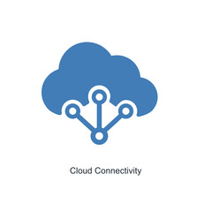 cloud connectivity and Big data icon concept