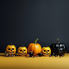 Spooky Pumpkin Illustration Design