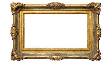 Antique frame on transparent background