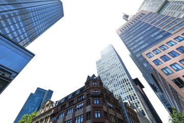 old and modern buildings  in Frankfurt am Main, Germany