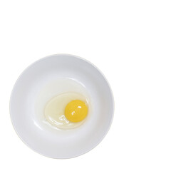 An egg on the plate