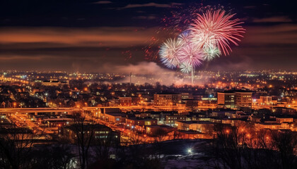 Joyful New Year's Fireworks