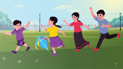 children playing soccer