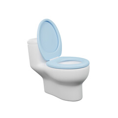 Toilet 3d render icon illustration