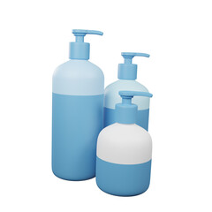 Soap dispenser 3d render icon illustration