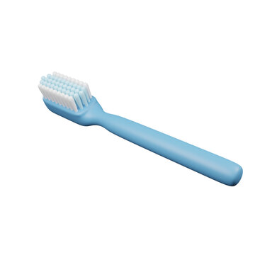 Toothbrush 3d render icon illustration