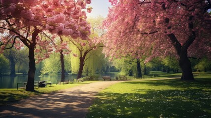 spring in the park