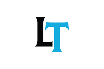 Initials Monogram logo TL, LT letter Church Logo, Tech Letter Logo