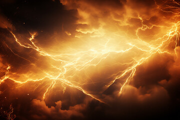 Abstract background of stormy sky with lightning