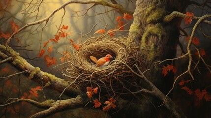 nest on tree