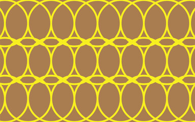 Seamless abstract modern geometric circle line pattern for elegant brown tone background