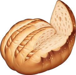 Obraz premium Bread cookie baguette cake meal food delicious 