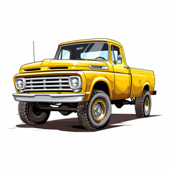 Pickup truck icon with a clean and modern look