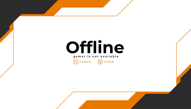 modern offline gaming sport banner for social media