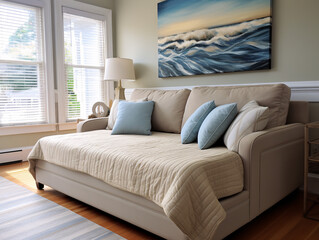 beige sofa interior calm design