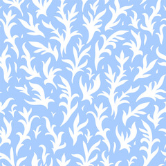 Seamless pattern with frosty winter window patterns.Vector graphics.