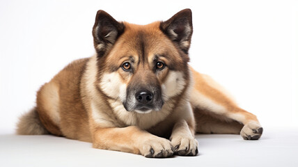 Portrait of A cool Akita from Japan