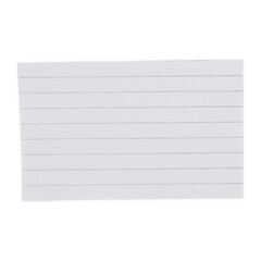 blank sheet of white paper notes isolated on white, transparent background
