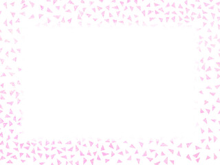 キラキラのピンクラメゴールド紙吹雪のイラスト素材　透け感のあるフレーム