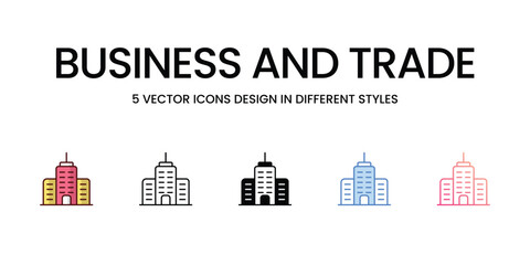 Business And Trade icon. Suitable for Web Page, Mobile App, UI, UX and GUI design.