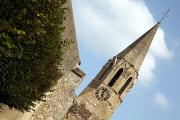 Church - village in Eure et Loire - Bleury - Saint Symphorien and Gallardon - France