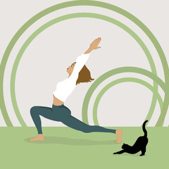 Yoga with a pet is always more fun. Let's do yoga with our little friends.