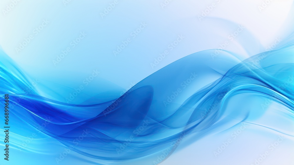 Poster abstract magical blue background with minimalistic design ai generated