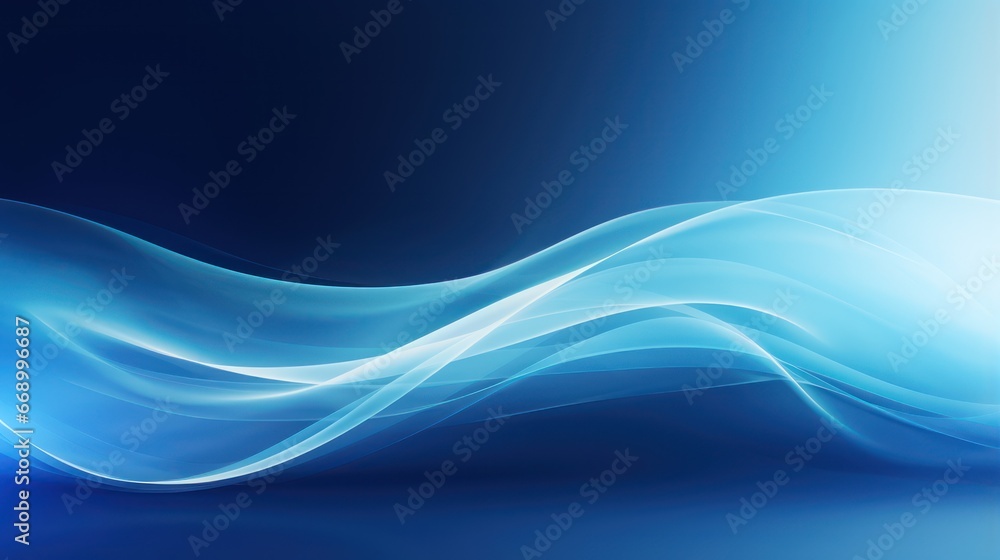 Poster abstract magical blue background: minimalistic and superb clean image ai generated