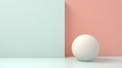Pastel Color Minimalistic Superb Clean Image AI Generated