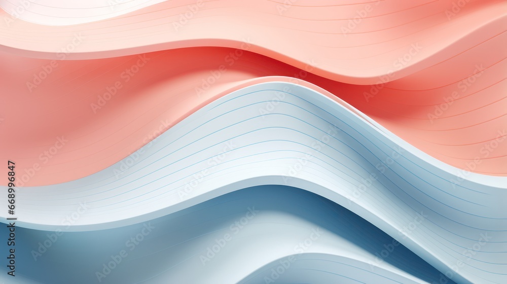 Aufkleber minimalistic superb clean abstract wavy lines background ai generated ai generated