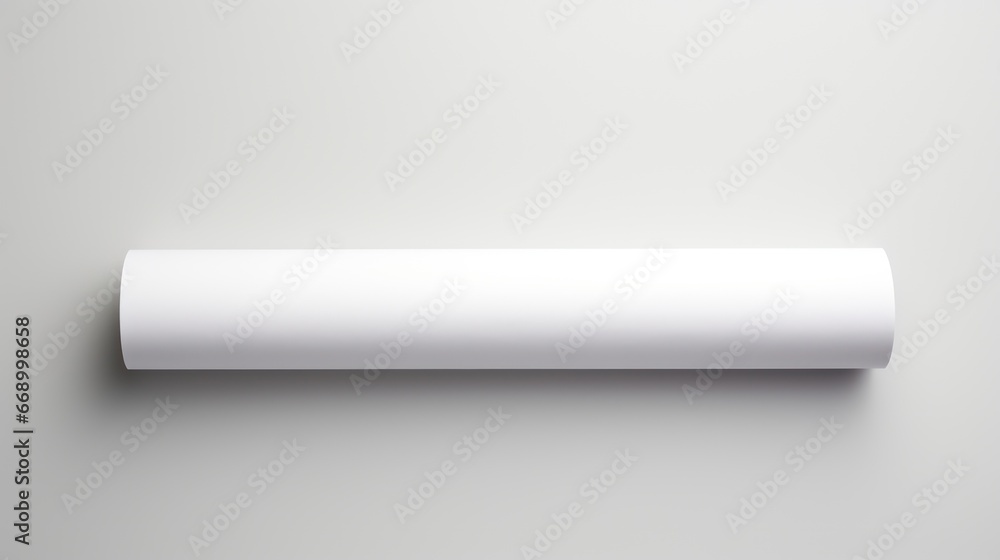 Poster Minimalistic Clean Rolled Paper Floating Vertically AI Generated