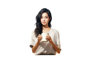 Asian_woman_holding_a_cup_of_coffee._Drink_morning