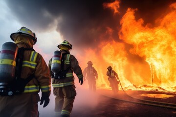 Group of firefighters