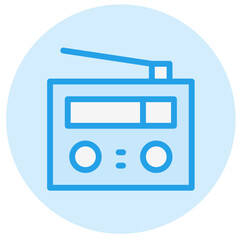 Radio Vector Icon Design Illustration