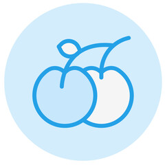 Cherry Vector Icon Design Illustration
