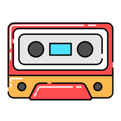 Tape Cassette Music Icon