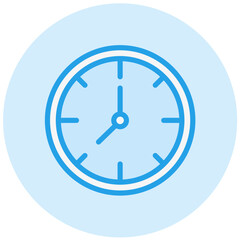 Wall Clock Vector Icon Design Illustration
