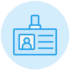 Id Card Vector Icon Design Illustration