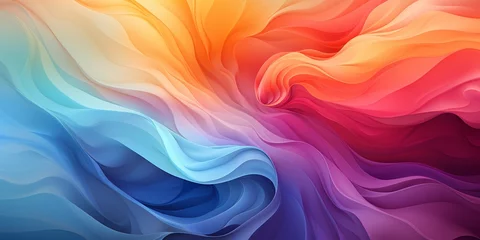 Fotobehang Multicolored Rainbow Background for posters, stories, product advertising, booklets, leaflets © Ivan