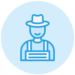 Farmer Vector Icon Design Illustration