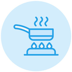 Frying Pan Vector Icon Design Illustration