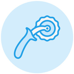 Pizza Cutter Vector Icon Design Illustration