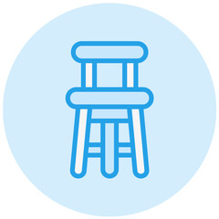 Bar Stool Vector Icon Design Illustration