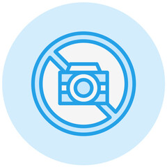 No Camera Vector Icon Design Illustration